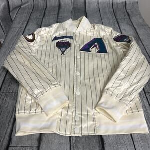 NWT Men’s Pro Standard Arizona Diamondbacks Satin Jacket Pinstripe Medium Patch